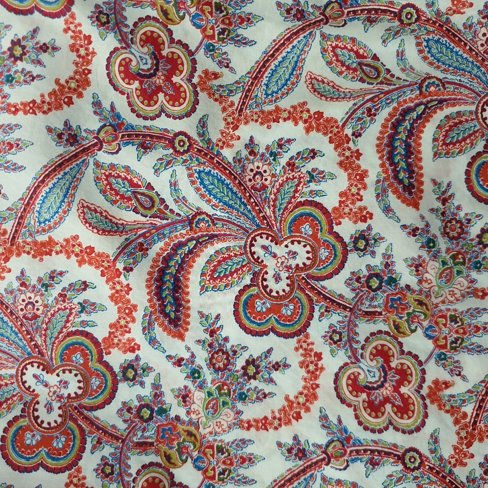 Sportscraft Liberty Fabric Paisley Floral Print Sleeveless Blouse Size 14 - Picture 4 of 12